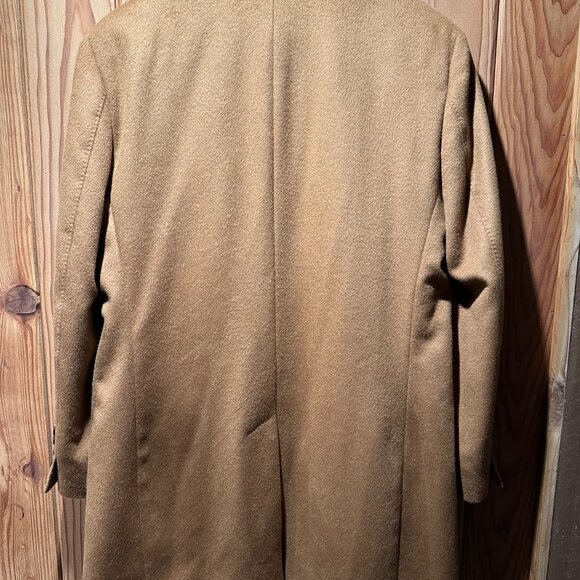 Charles Tyrwhitt LIght Camel Wool Overcoat - Picture 2 of 14